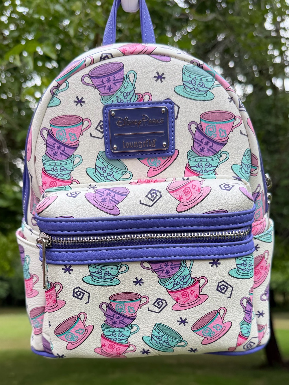 Disney Parks Loungefly Alice in Wonderland Mad Tea Party Teacups Backpack NWT